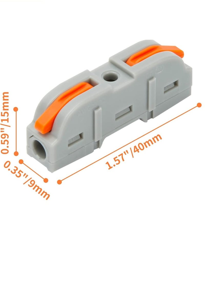 CMGTYYD 34PCS Lever Wire Connectors, 1Way Inline Conductors Compact Universal Wire Connectors, Electrical Splicing Connectors Quick Wiring Connect 28-12 AWG  - Image 2