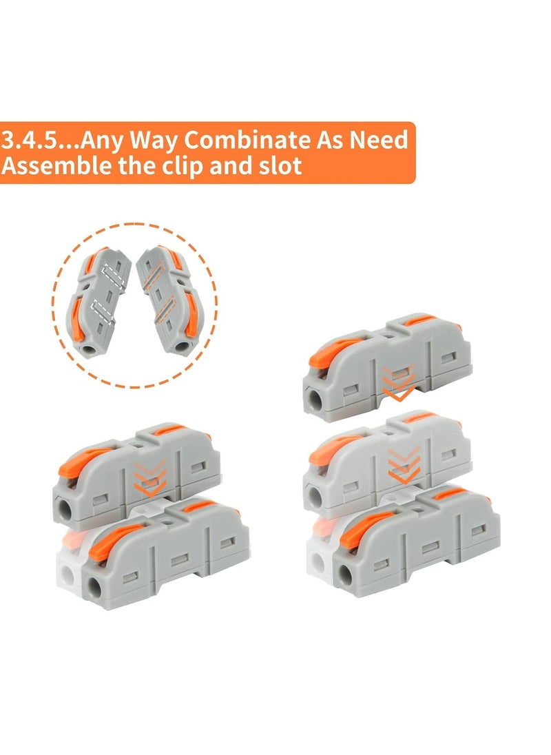 CMGTYYD 34PCS Lever Wire Connectors, 1Way Inline Conductors Compact Universal Wire Connectors, Electrical Splicing Connectors Quick Wiring Connect 28-12 AWG  - Image 5