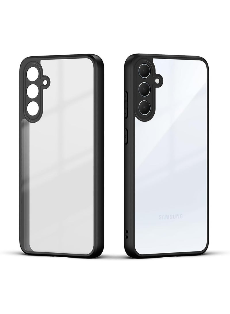 Compatible with Samsung Galaxy A26 5G Case Transparent, Military-Grade Shockproof Anti-Yellowing, Slim Protective Phone Case Full Bumper Cover With Camera Protective (Black) - Image 3
