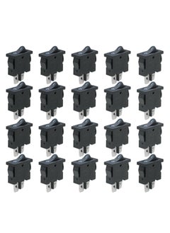 Electronicspices Electronic Spices T85 4A 250V Black Color 2 Pin Rocker Switch Pack of 100  - Image 1