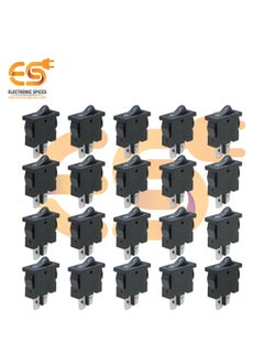 Electronicspices Electronic Spices T85 4A 250V Black Color 2 Pin Rocker Switch Pack of 100  - Image 2