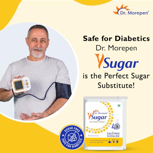 Dr. Morepen Y Sugar Pellets (Sucralose) | 100% Safe | Sweet like Sugar but with zero calories | 100% Natural Sweetener (Pack of 5) - Image 5