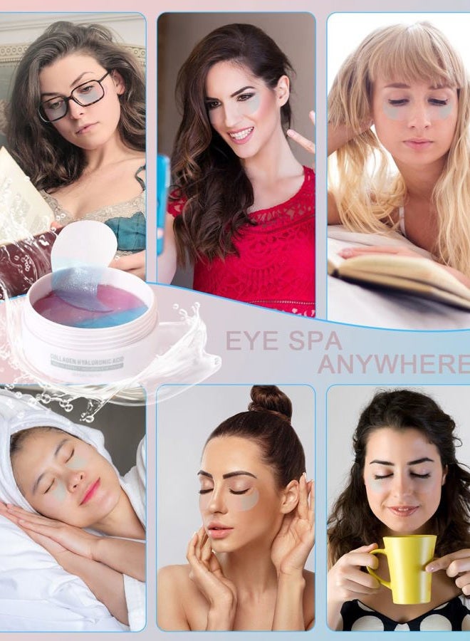 VOFEL Under Eye Patches for Puffy Eyes and Dark Circles Hydrating Eye Mask with Collagen Eye Gel Pads Reduce Wrinkles Skin Treatment 30 Pairs - Image 5