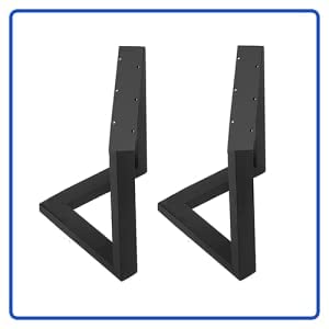 Dcloud Metal Table Legs Heavy Duty Desk Legs Furniture Legs for Dining Table Cast Iron Legs Computer Desk Legs Office Desk Legs L Shape AA - Image 2