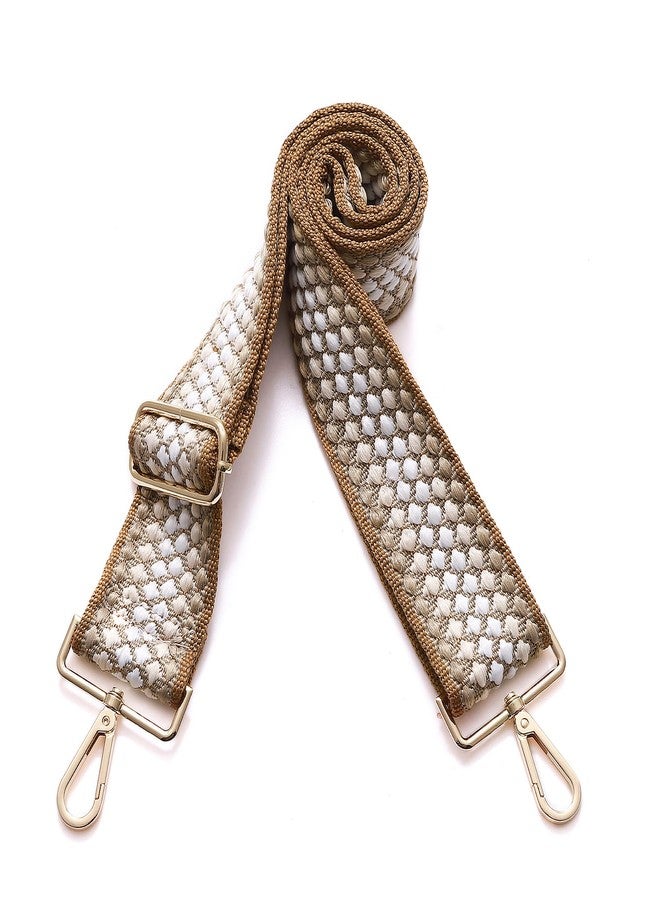 S-Jacorry Purse Strap Replacement Crossbody Wide Shoulder Strap Adjustable Canvas Straps Handbag Strap Replacement Belts, Gold Buckel-927, inch, Crossbody - Image 2