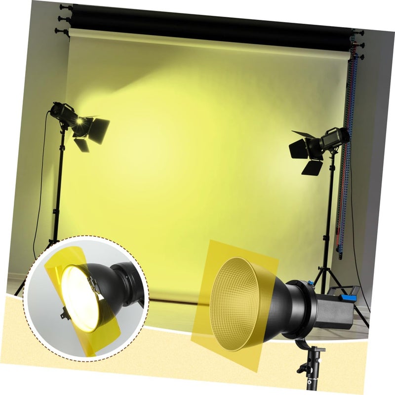 TEHAUX Transparent Color Correction Gel for Photo Lighting Flash Light Filters for Strobe and LED Lights Smooth Material with Delicate Colors for Effects - Image 3