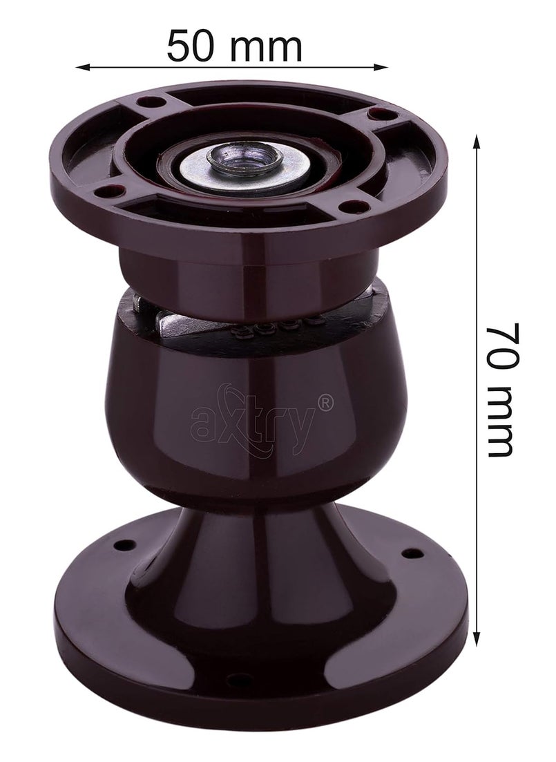 Axtry Axtry Pack of 4 Door CatcherDoor MagnetDoor Magnet CatcherDoor HolderDoor Catcher MagneticDoor CatchMagnetic Door StopperDoor Magnetic CatcherDoor Stopper Home Brown  - Image 2