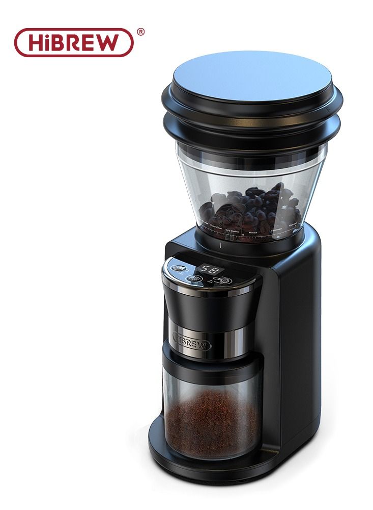 HiBREW Automatic Burr Mill Electric Coffee Grinder with 31 Gears for Espresso American Coffee Pour Over Visual Bean Storage CG102 - Image 1