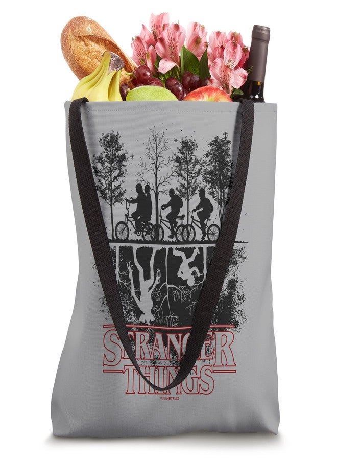 Stranger Things Upside Down Hawkins Ride Logo Tote Bag - Image 4
