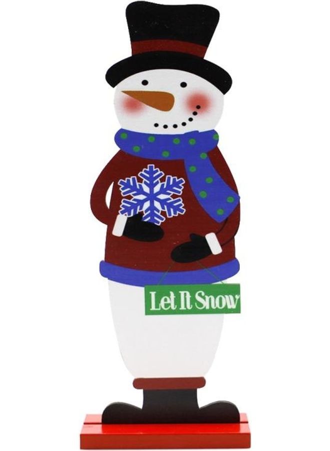 NIBEMINENT 3-Piece Decorative Snowman Figure Multicolour - Image 1