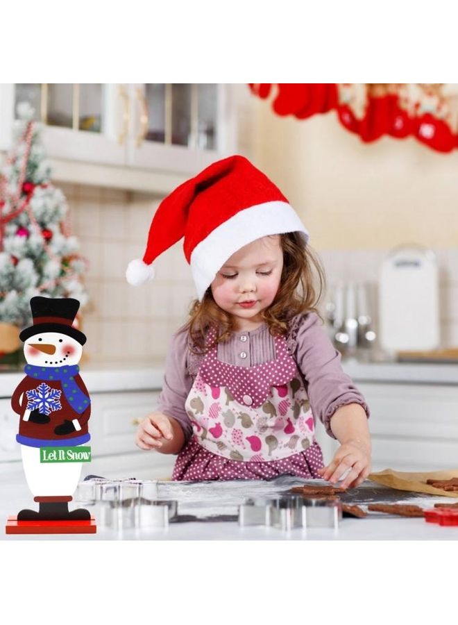 NIBEMINENT 3-Piece Decorative Snowman Figure Multicolour - Image 2