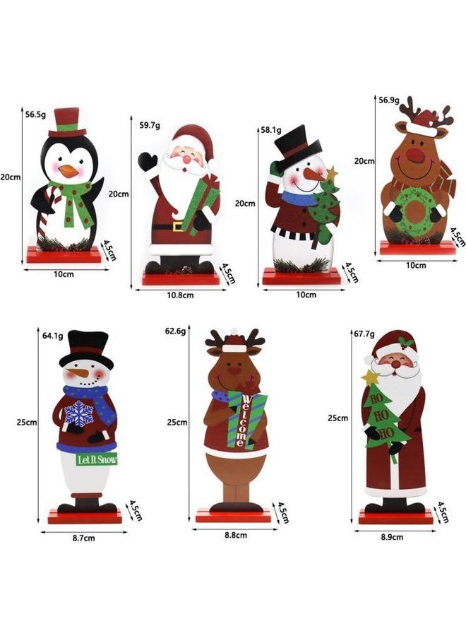 NIBEMINENT 3-Piece Decorative Snowman Figure Multicolour - Image 3