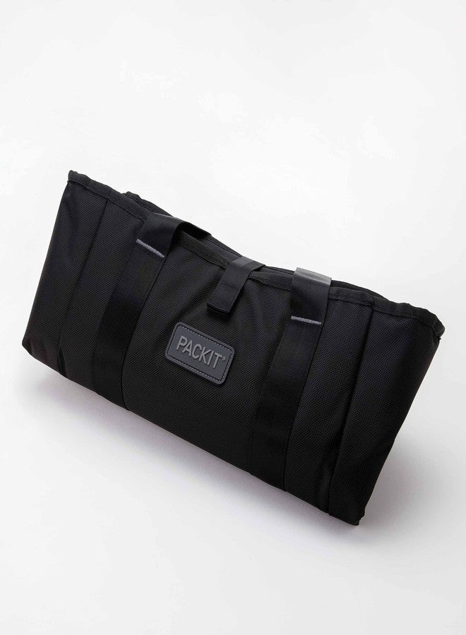 PackIt Freezable Carry Tote, Black/Gray, Engineered with ECOFREEZE+ Technology: Triple Layered Protection for Ultimate Cooling, Foldable, Reusable, Zip Closure, Designed for Fresh Food On the Go - Image 3