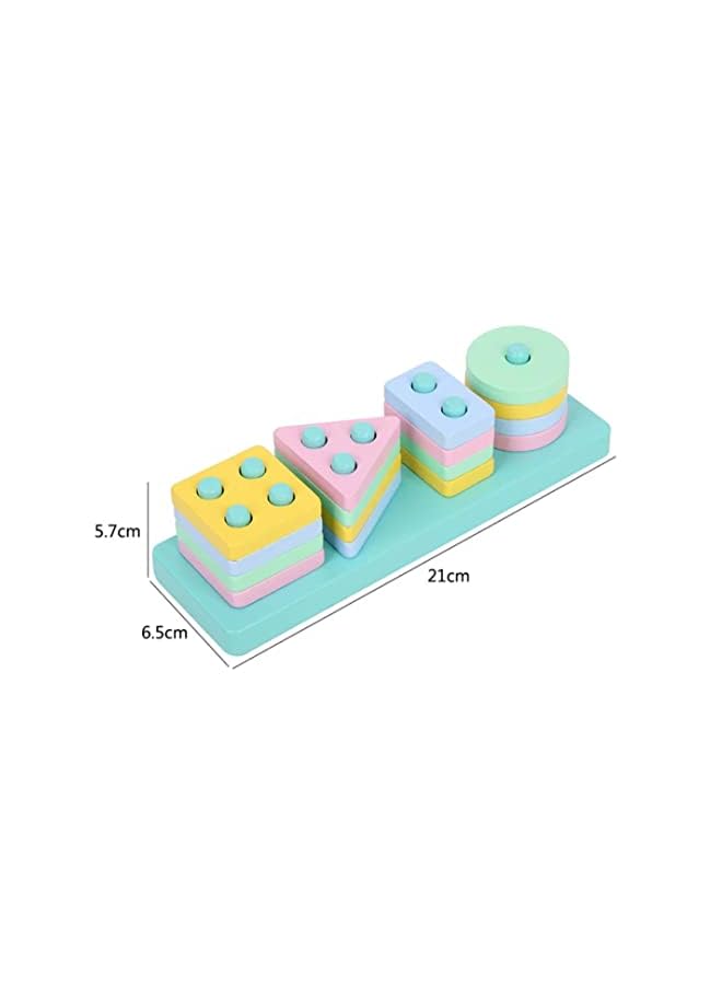 vesus Toys set for 2-5 Years Old Boys and Girls 8 in 1 set Wooden Toys Sorting and Stacking Educational Learning Toy for Kids. (Stacking) - Image 2