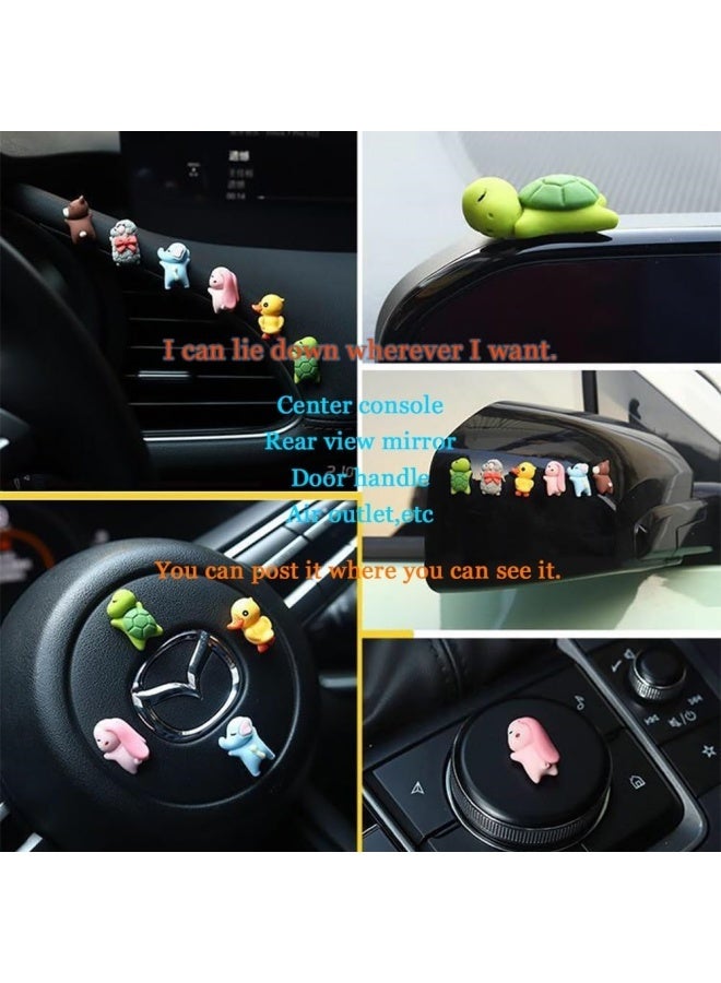 11 pcs Cute Interior Decorations for Mirrors, Dashboard, Center Console, Stick Anywhere, Fun Gift - Image 2