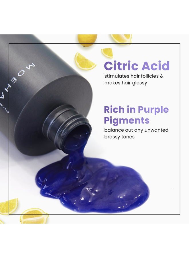 MoeHair Color Infuse Silver – 12 Fl. Oz | Purple Toner for Silver, Gray & White Hair | Neutralizes Unwanted Brassiness | Salon-Grade Hair Toner for Brassy Hair | Brass Off | Sulfate and Paraben-Free - Image 2