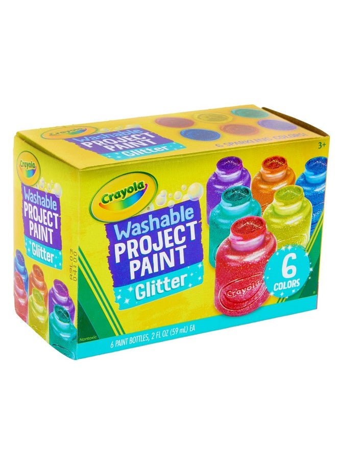 كرايولا طلاء لامع قابل للغسل من كرايولا، رائع لمشاريع الفصل الدراسي، 6 قطع - Image 2