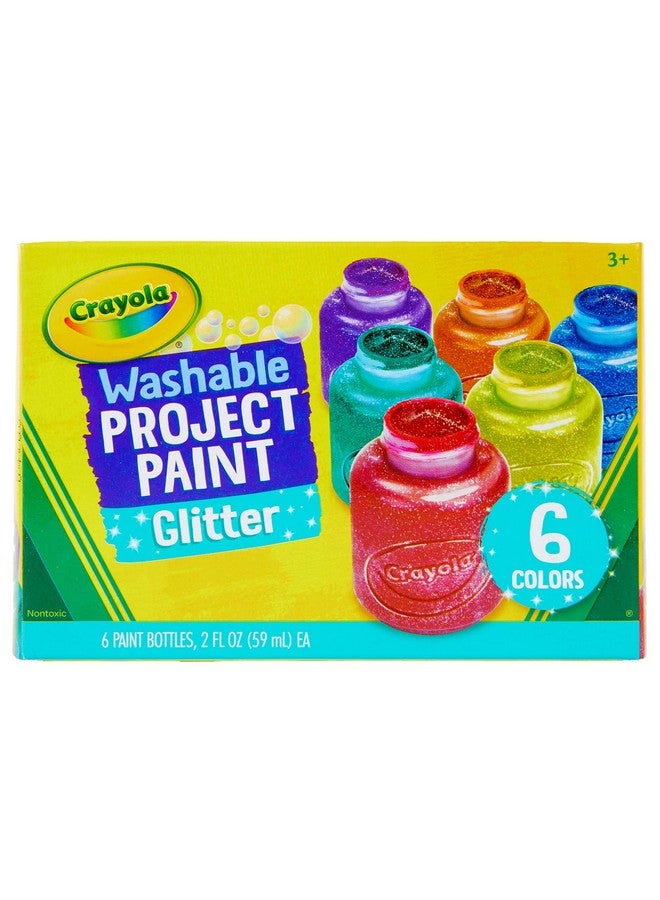 كرايولا طلاء لامع قابل للغسل من كرايولا، رائع لمشاريع الفصل الدراسي، 6 قطع - Image 1
