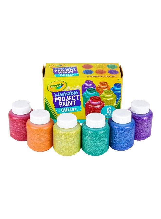 كرايولا طلاء لامع قابل للغسل من كرايولا، رائع لمشاريع الفصل الدراسي، 6 قطع - Image 5