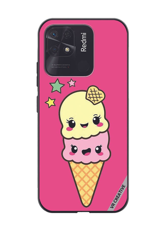 VR CREATIVE Protective Case Cover For Xiaomi Redmi 10C Ice Cream Design Multicolour - Image 1