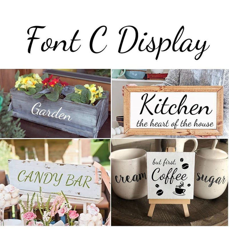 Devasya Crafts Let Alphabet Stencils Reusable Letters and Numbers Stencils fo Holiday Decor - Image 5