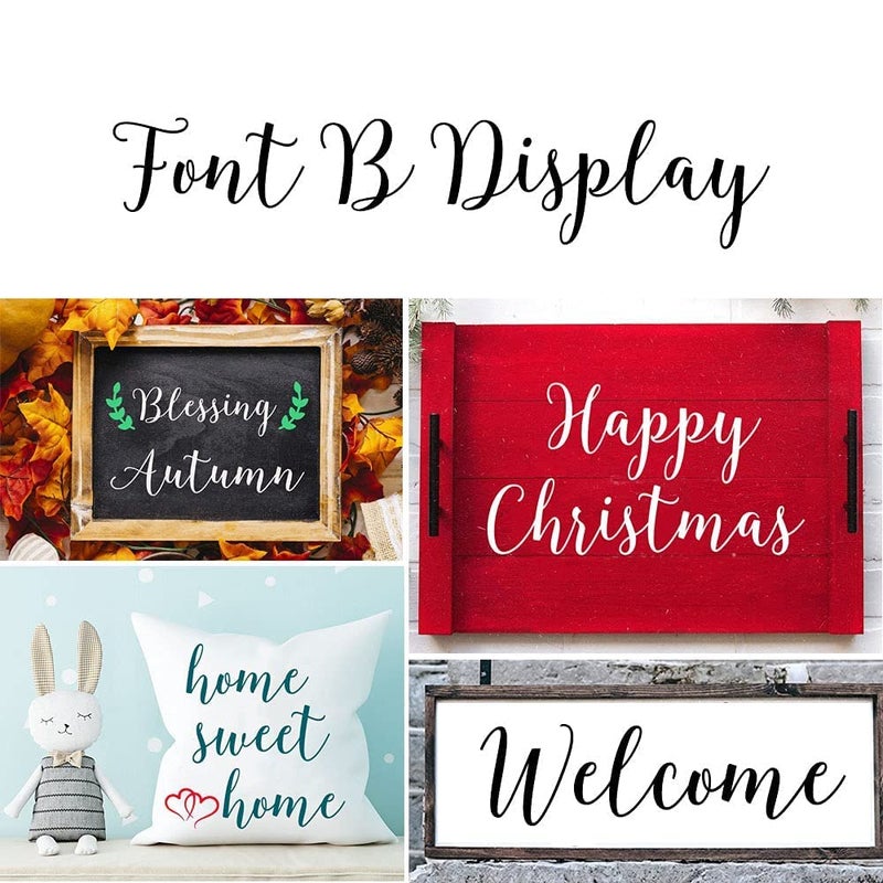 Devasya Crafts Let Alphabet Stencils Reusable Letters and Numbers Stencils fo Holiday Decor - Image 4