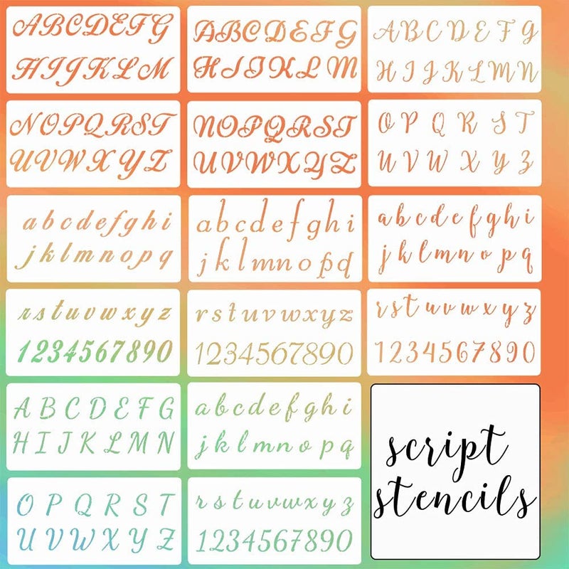 Devasya Crafts Let Alphabet Stencils Reusable Letters and Numbers Stencils fo Holiday Decor - Image 1