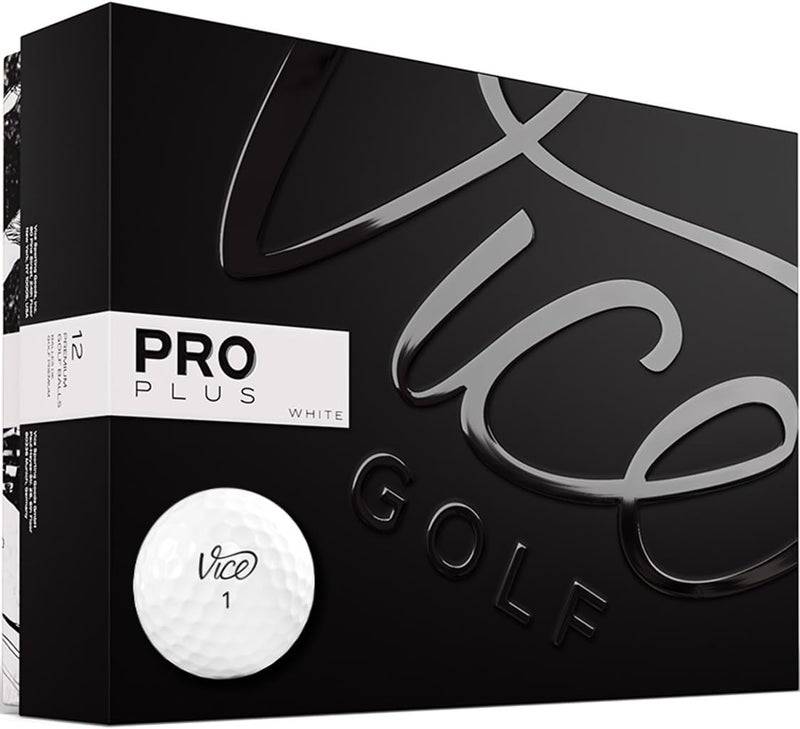 VICE Golf Pro Plus White Golf Balls - Image 1