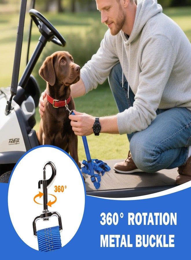 Hezaosth 2 Pack Dog Seat Belt Tether for Golf Cart, Pet Dog Seat Belt Harness for Car, Adjustable Golf Dog Collar Leash for Golf Cart Pet Safety Protection to Prevent Accidental Injury - Image 3
