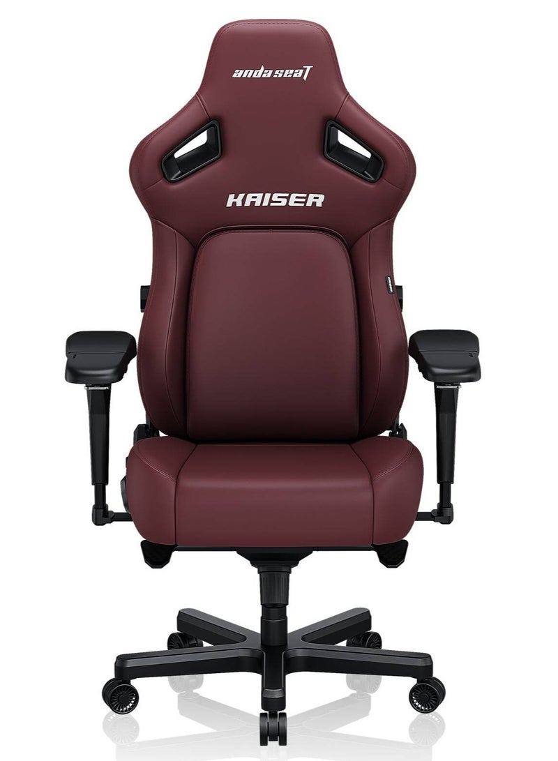 Anda Seat AndaSeat Kaiser 4 Large Premium PVC Leather Gaming Chair , Maroon | AD12YDDC-L-20-A-PVC - Image 1