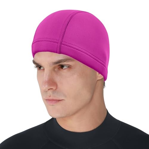 DEHAI Neoprene Diving Hood Wetsuit Swimming Caps for Womens Mens Youth 2mm 3mm Thermal Water Beanie Hat Keep Long Hair Dry for Curly Locs Braids - Image 1