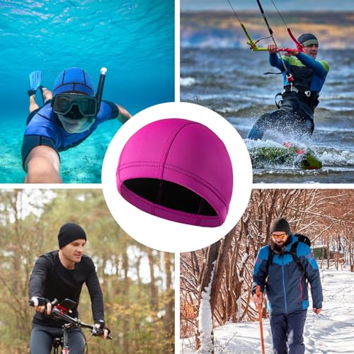 DEHAI Neoprene Diving Hood Wetsuit Swimming Caps for Womens Mens Youth 2mm 3mm Thermal Water Beanie Hat Keep Long Hair Dry for Curly Locs Braids - Image 3