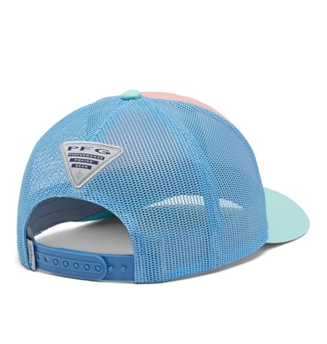 Columbia Womens PFG Fish Flag Snap Back SorbetWhite CapGLF StreamFish Flag One Size - Image 3