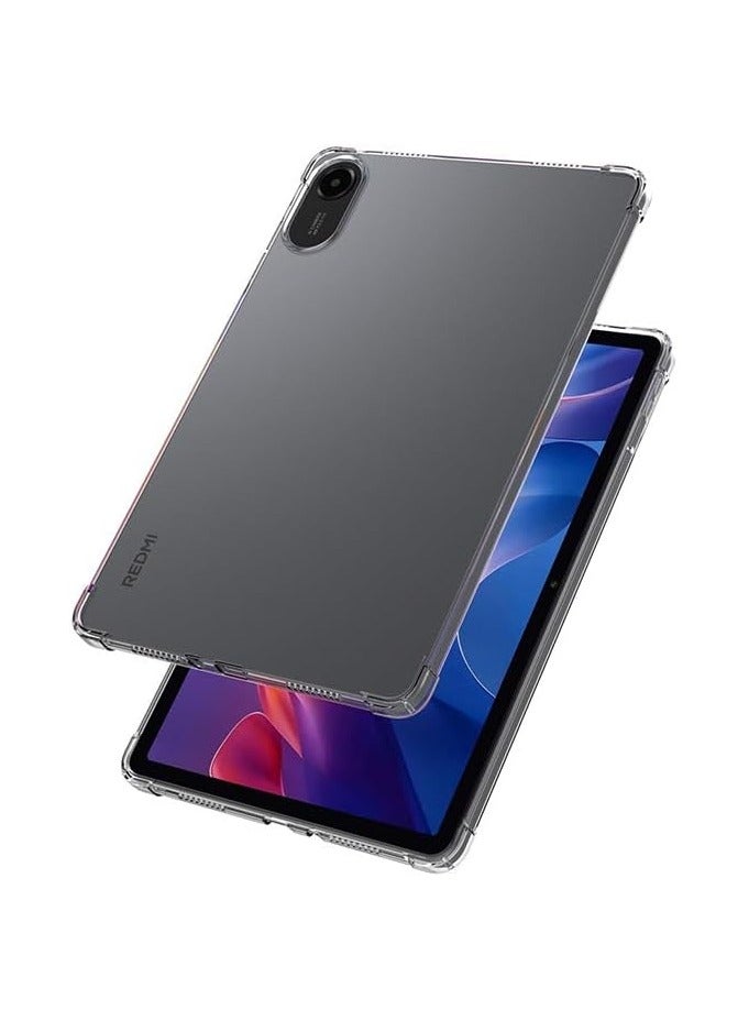 عام غطاء خلفي شفاف مرن متوافق مع لوح Redmi Pad 2 (11 بوصة) 2025 - غطاء سيليكون/TPU متين واقي مرن خفيف الوزن - Image 2