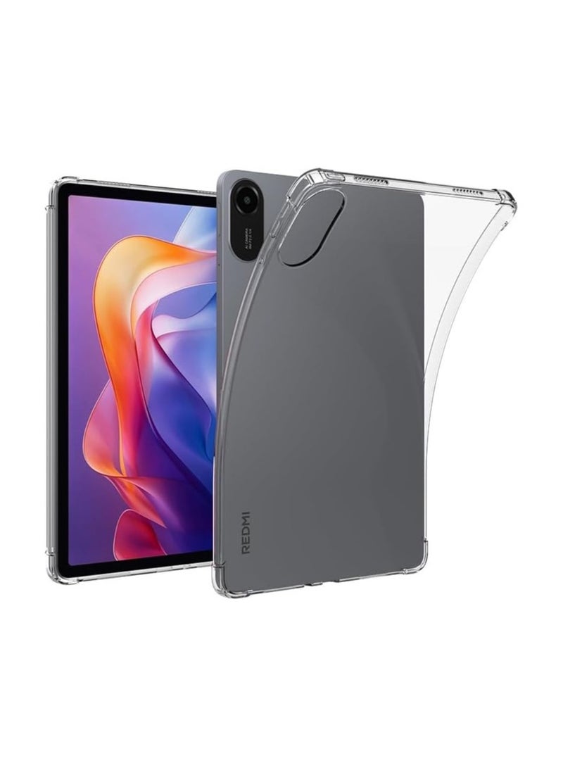 عام غطاء خلفي شفاف مرن متوافق مع لوح Redmi Pad 2 (11 بوصة) 2025 - غطاء سيليكون/TPU متين واقي مرن خفيف الوزن - Image 1