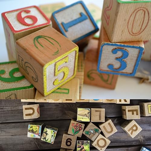 MUXGOA Unfinished Wooden Cubes,Pack of 50 Wood Blocks for Crafting,1 Inch Wood Square Blocks for Crafts Making & DIY Projects & Decor - Image 3
