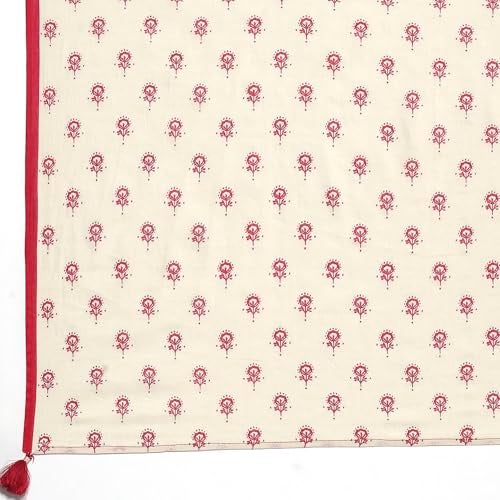 BIBA Women's Cotton Kurta Set (SKDJAPUD10878SS25RED_Red - Image 4