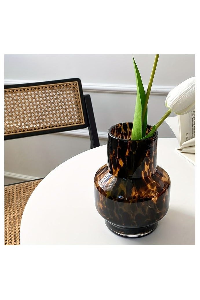 هومستر الراقية النمر طباعة 1pc الزجاج زهرة الزهرة - غرفة المعيشة غرفة النوم مطعم ديكور الزينة - خريف عيد الشكر الشتاء عيد الميلاد ديكور هدية - Image 5