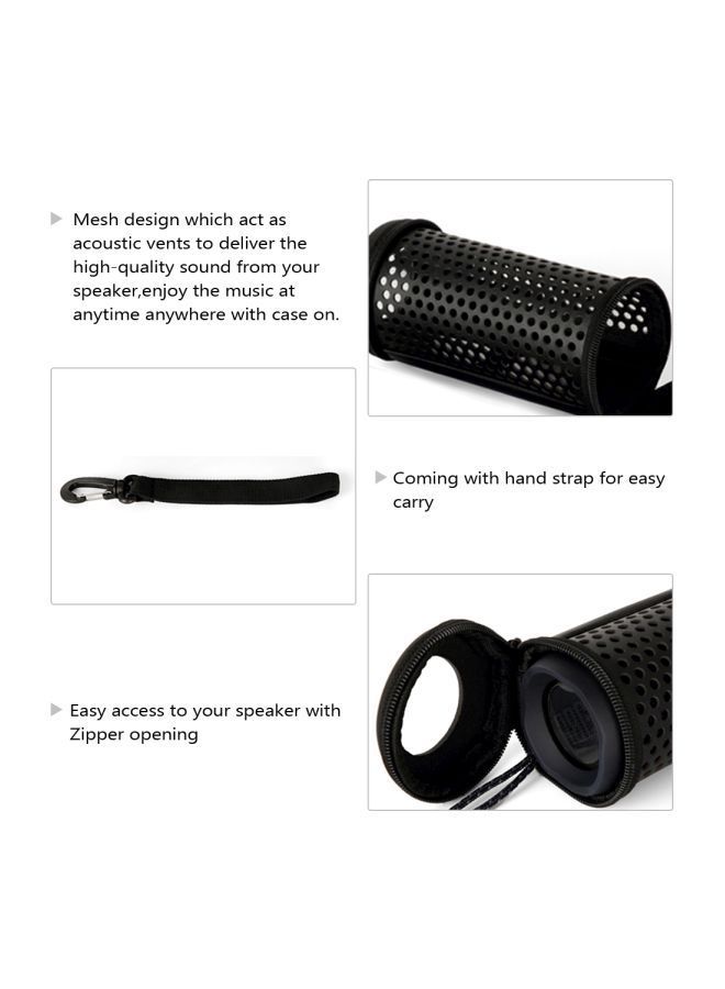 NIBEMINENT Protective Case Cover For JBL Flip 4 Black  - Image 3
