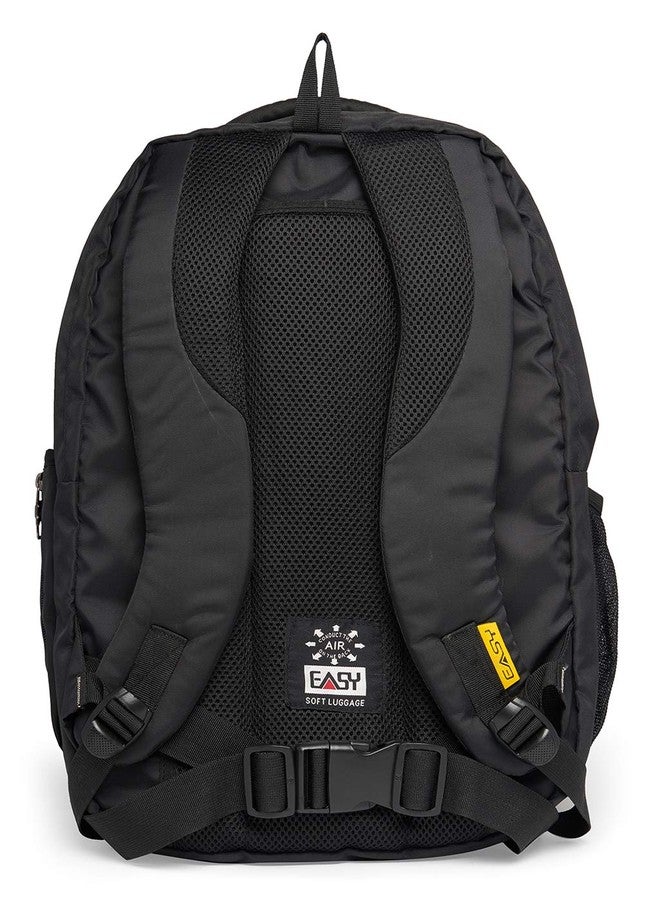 EASY Travel Backpack Laptop Bag, 30 Ltr Baggage, 4 Compartments Adjustable Strap Padded Back, 4 Lockable Metal Zipper, Loop, Earphone Port, School Bag College Bag Office Bag Gym Bag - Image 2