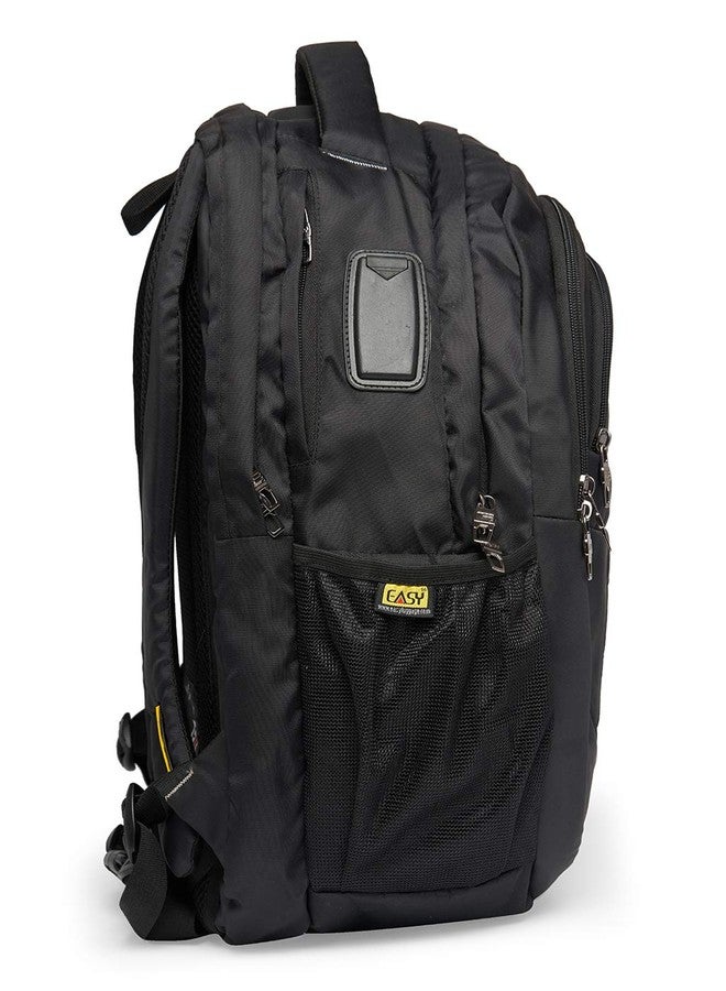EASY Travel Backpack Laptop Bag, 30 Ltr Baggage, 4 Compartments Adjustable Strap Padded Back, 4 Lockable Metal Zipper, Loop, Earphone Port, School Bag College Bag Office Bag Gym Bag - Image 5