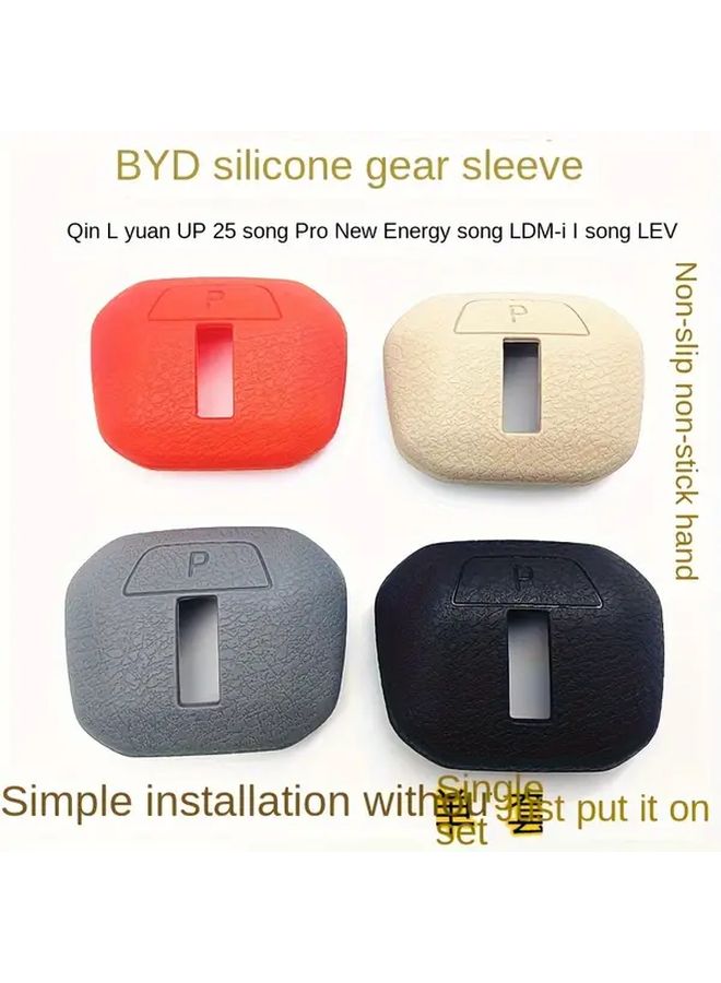 Silicone Gear Shift Cover Non Slip Durable Easy Install Protective Upgrade Gray - Image 1