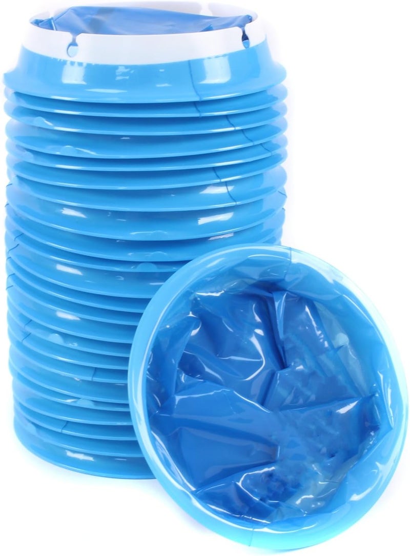 Ever Ready First Aid Emesis Disposable Blue Vomit Bags Leakproof for Travel Taxi Motion Sickness Pregnancy Kids 24 Count - Image 2