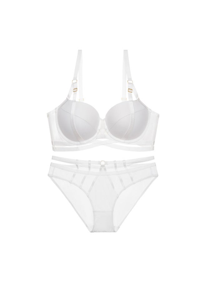 Push-up Bra Set Thin Side-collection Women's Big Strap Small Chest Special Bra Underwear Set