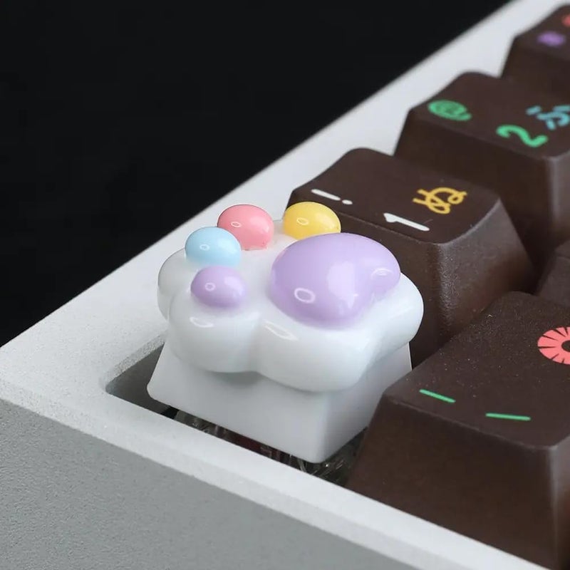 MECKEYS X Duckitty Artican Keycaps for Mechanical Keyboards (Candy Paw) - Image 3