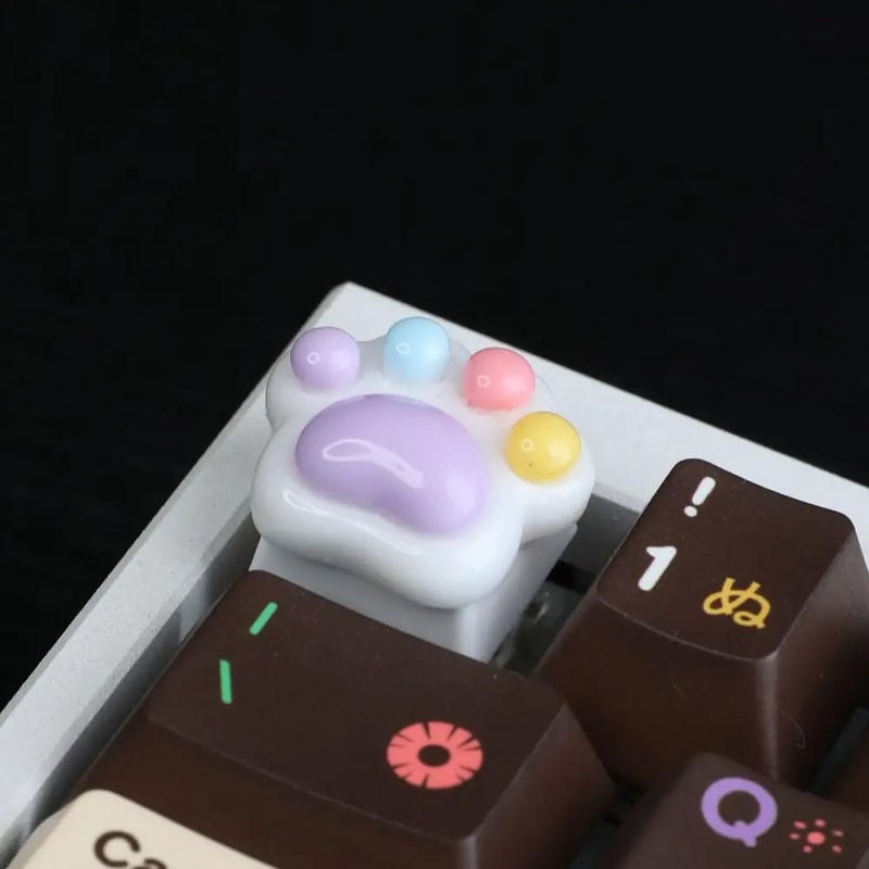 MECKEYS X Duckitty Artican Keycaps for Mechanical Keyboards (Candy Paw) - Image 5