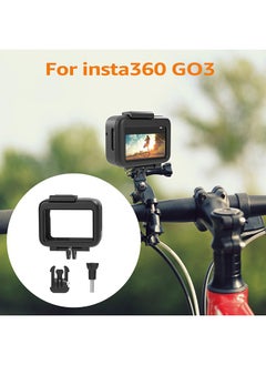 O Ozone Frame Cage Compatible with Insta360 GO3, Protective Case Frame Durable Housing Case with 1/4" Threaded Adapter Action Camera Accessories - Black  - Image 2