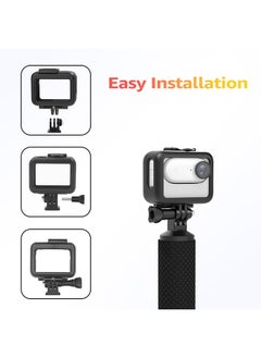 O Ozone Frame Cage Compatible with Insta360 GO3, Protective Case Frame Durable Housing Case with 1/4" Threaded Adapter Action Camera Accessories - Black  - Image 5