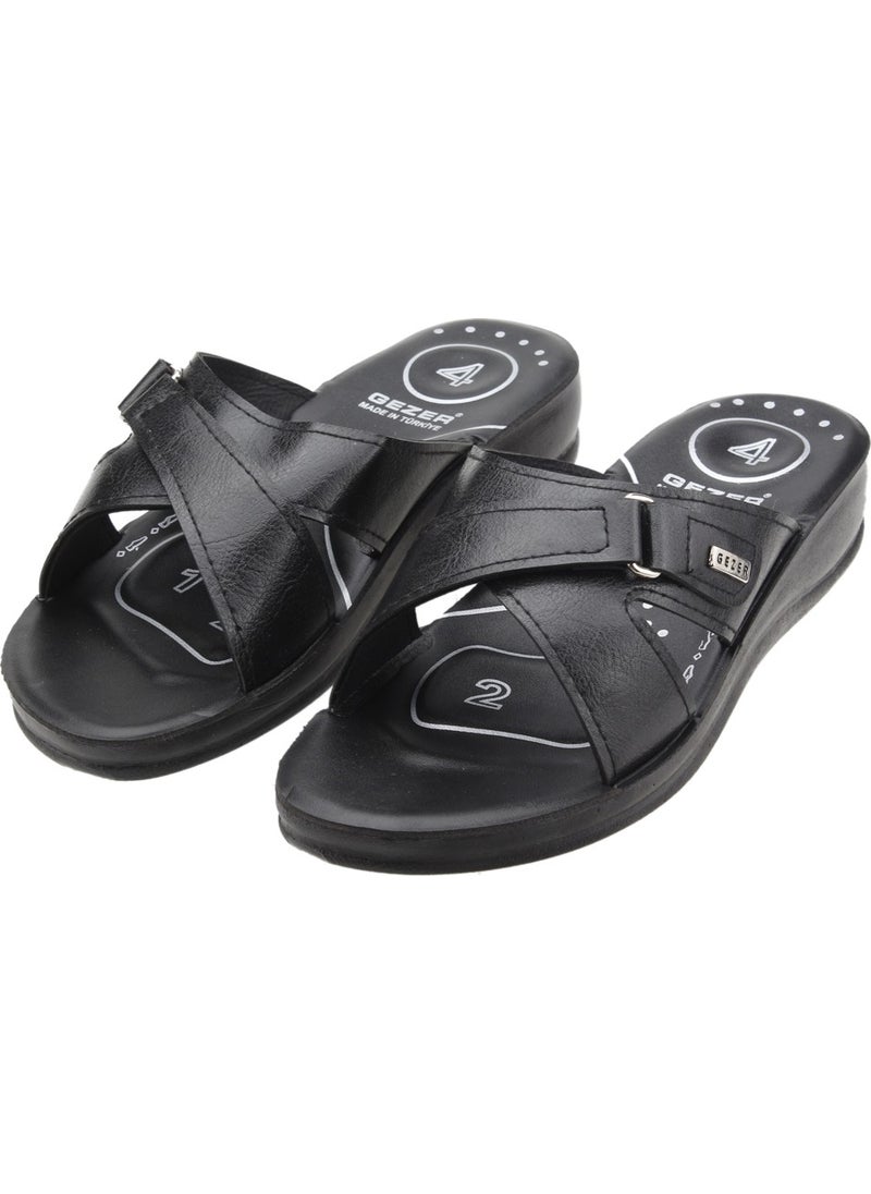 Gezer 7187 Women's Daily Velcro Slippers Black  - Image 3