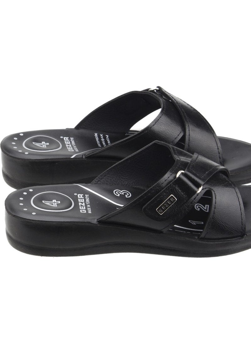 Gezer 7187 Women's Daily Velcro Slippers Black  - Image 4